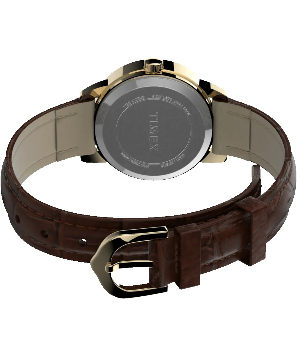 Easy Reader® 25mm Leather Strap Watch sold by Timex product image thumbnail 5