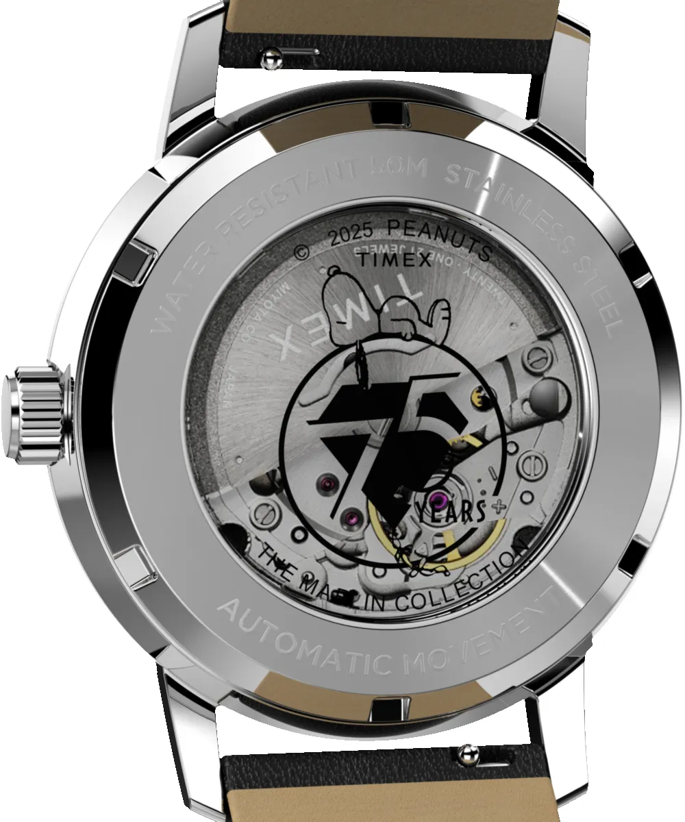 Peanuts® x Timex Marlin® Automatic 75th Anniversary Edition 40mm Leather Strap Watch sold by Timex product image thumbnail 5