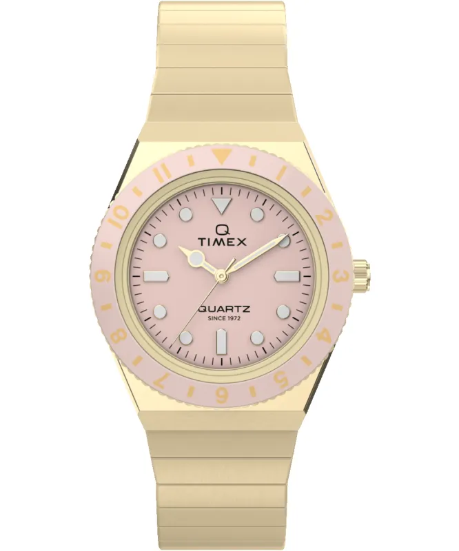 Q Timex® Mini 30mm Stainless Steel Expansion Band Watch made by Timex