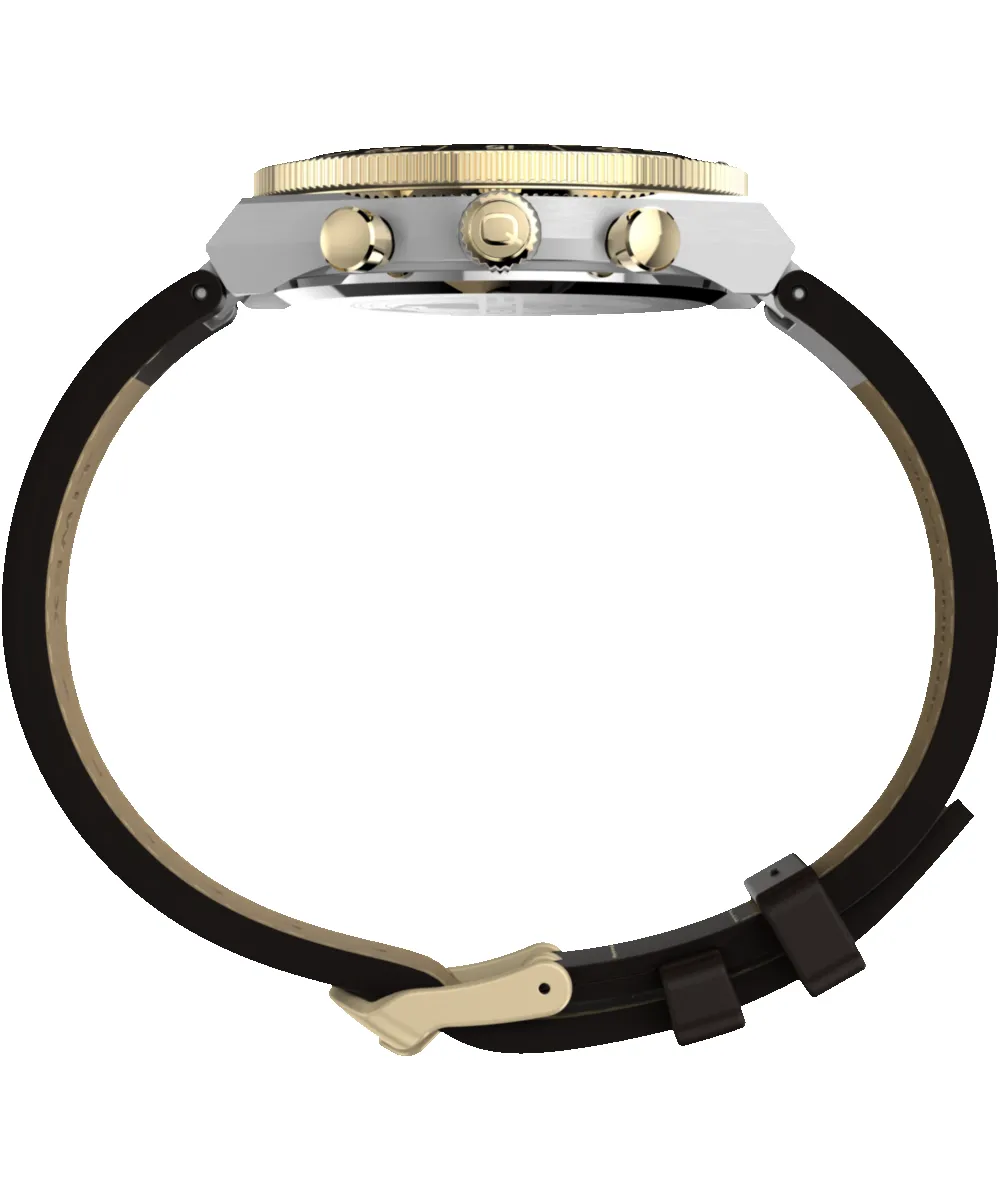 Q Timex Continental Chronograph 40mm Leather Strap Watch sold by Timex product image thumbnail 2