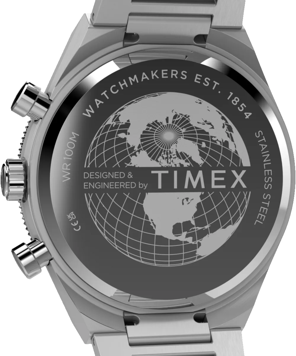 Q Timex Continental Chronograph 40mm Stainless Steel Bracelet Watch sold by Timex product image thumbnail 5