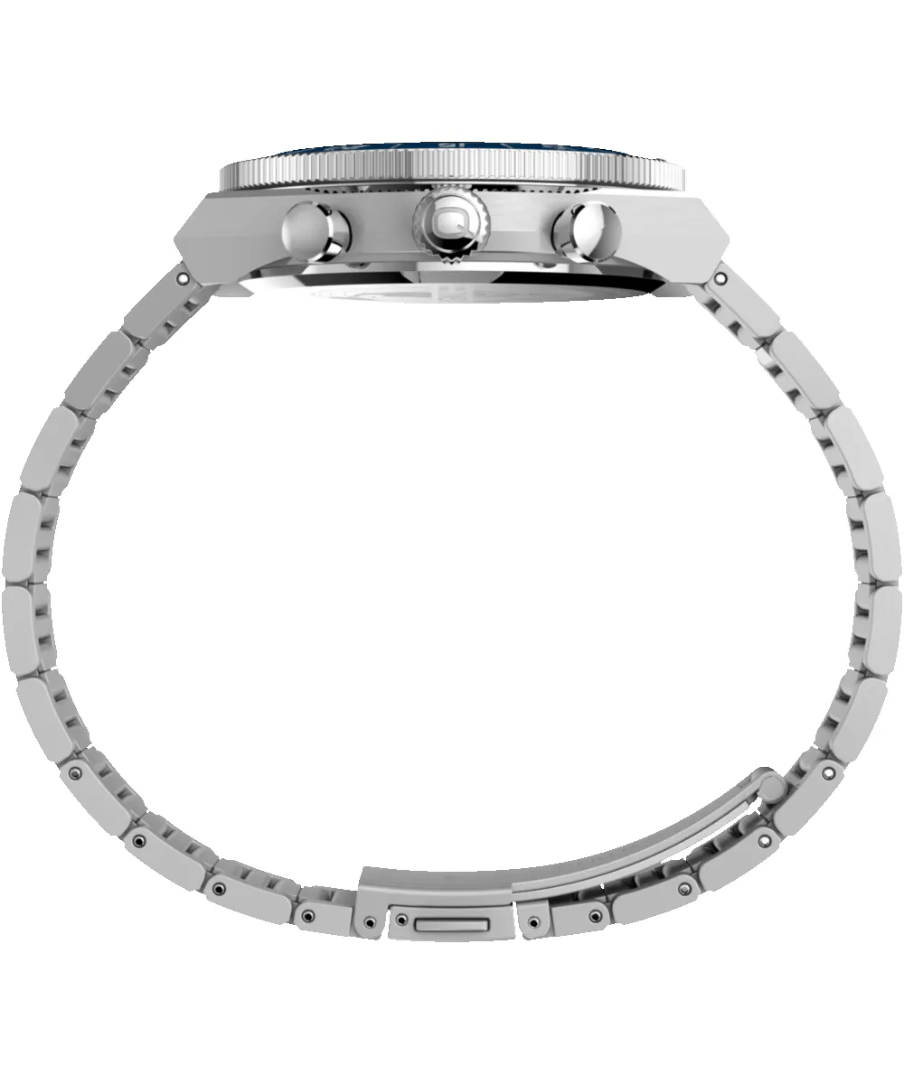 Q Timex Continental Chronograph 40mm Stainless Steel Bracelet Watch sold by Timex product image thumbnail 3