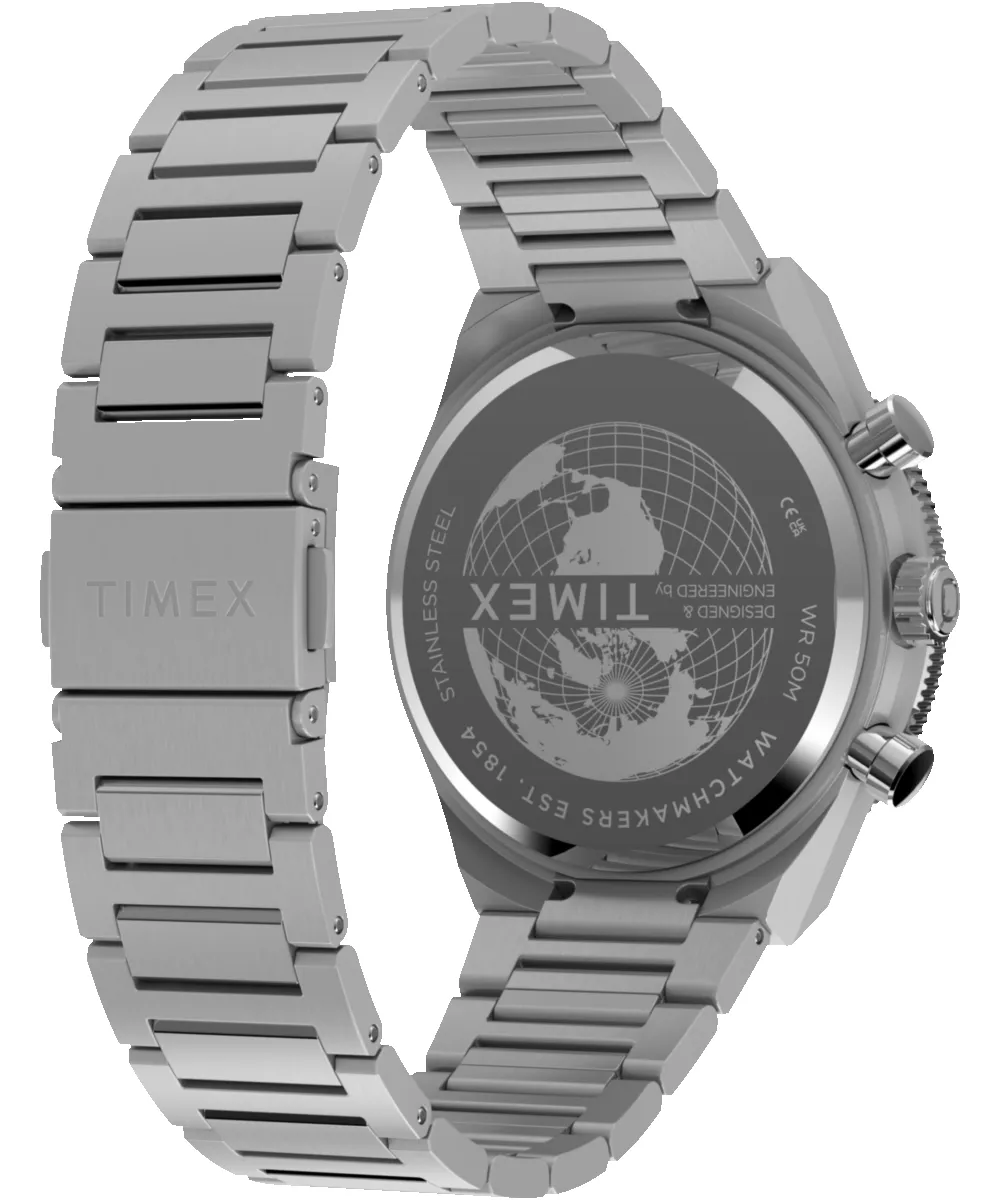 Q Timex Continental Chronograph 40mm Stainless Steel Bracelet Watch sold by Timex product image thumbnail 5