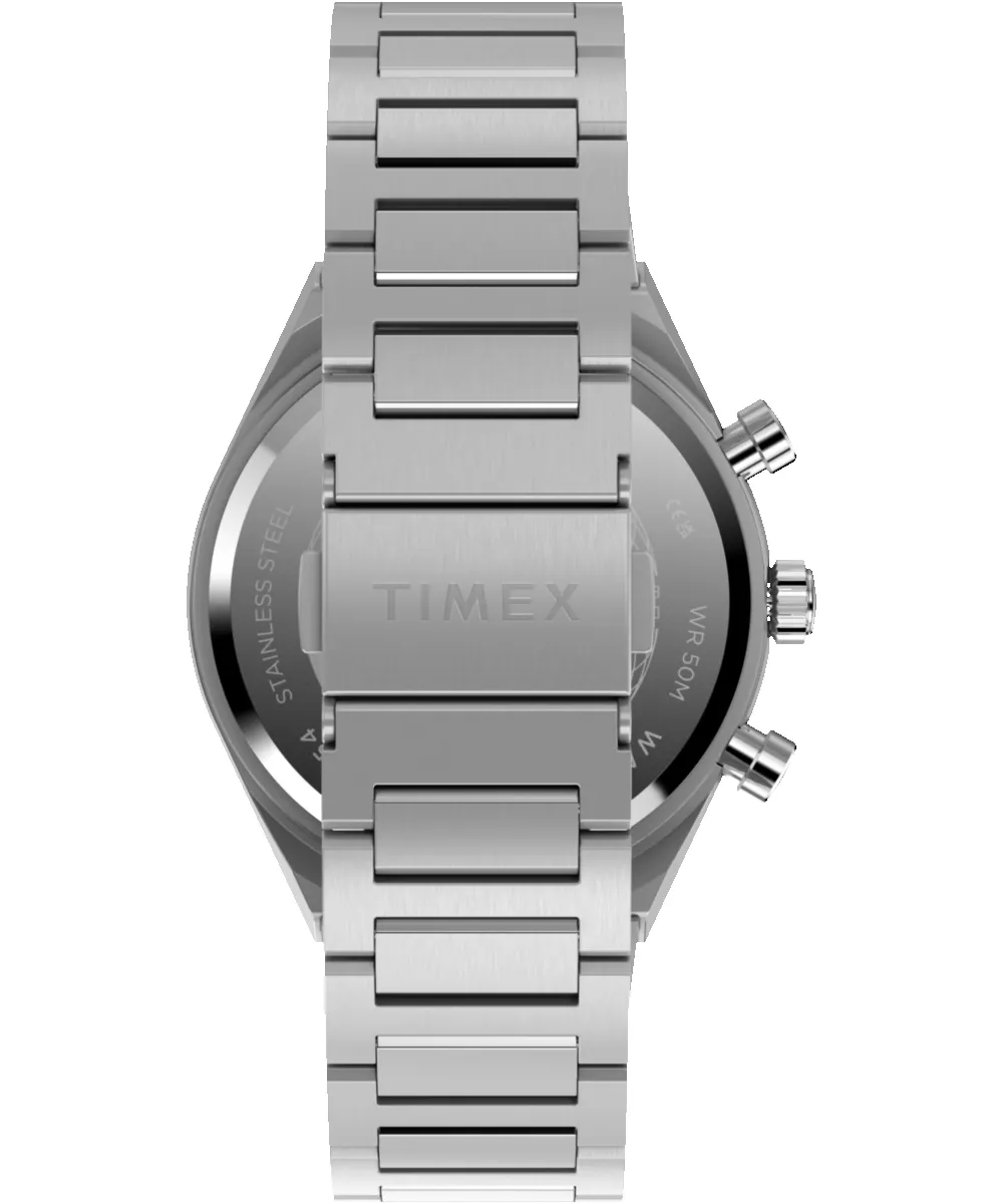 Q Timex Continental Chronograph 40mm Stainless Steel Bracelet Watch sold by Timex product image thumbnail 3