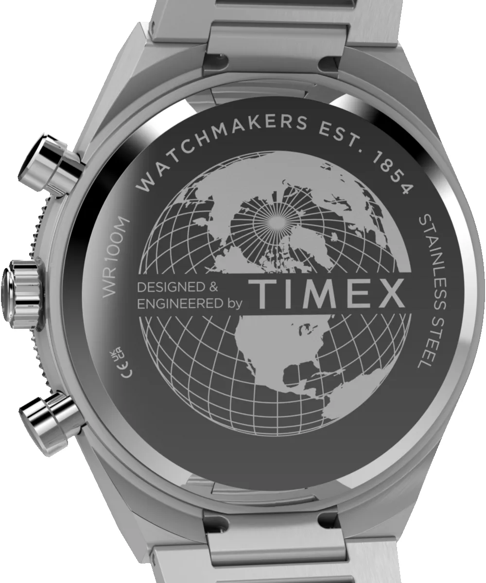 Q Timex Continental Chronograph 40mm Stainless Steel Bracelet Watch sold by Timex product image thumbnail 4