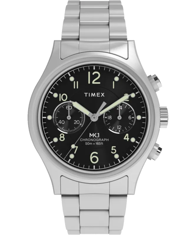 MK1 Chronograph 40mm Stainless Steel Bracelet Watch sold by Timex