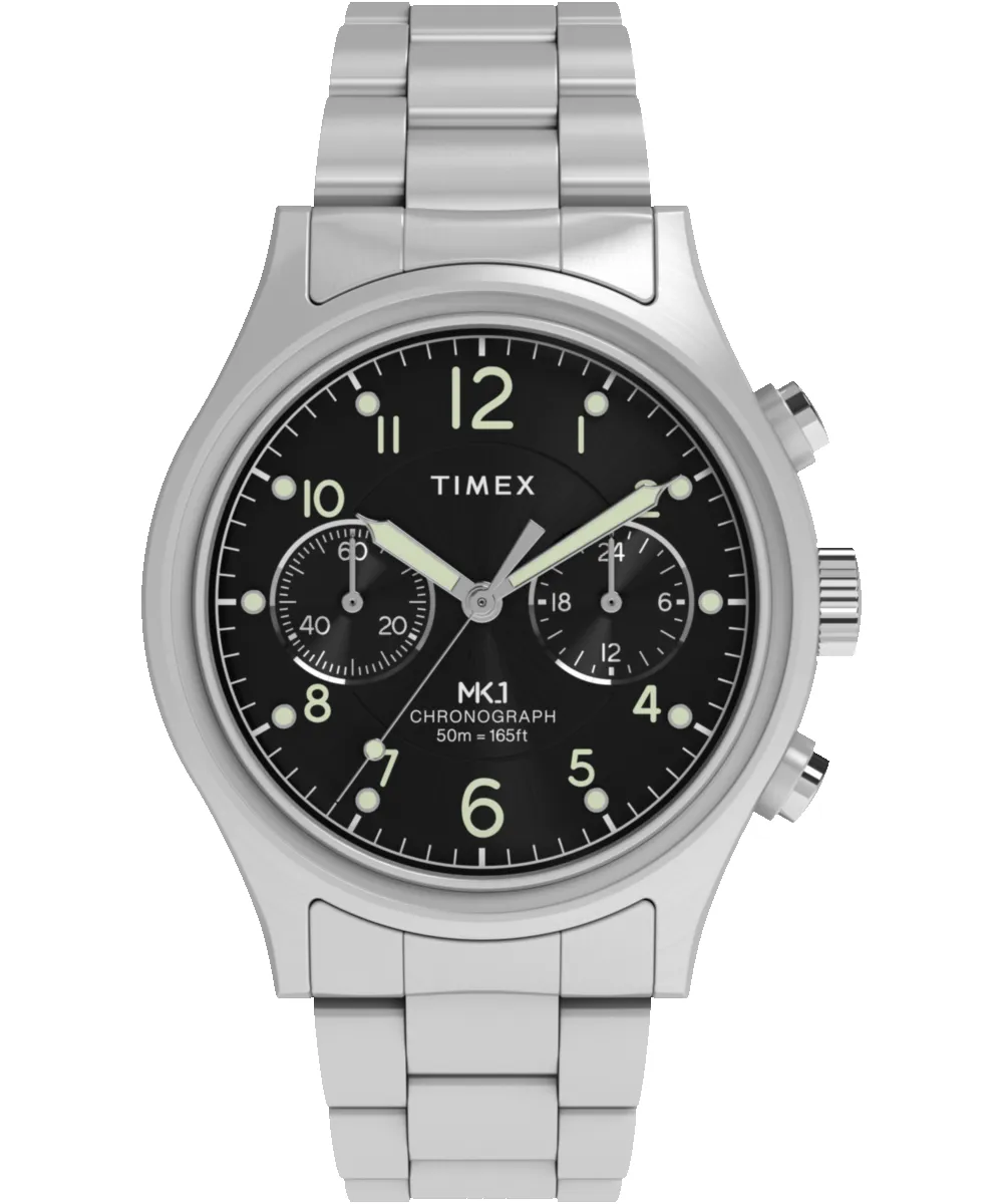 MK1 Chronograph 40mm Stainless Steel Bracelet Watch sold by Timex