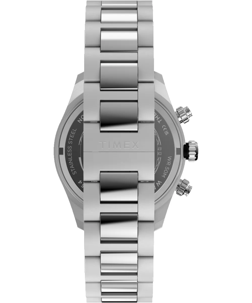 Waterbury Heritage Chronograph 39mm Stainless Steel Bracelet Watch sold by Timex product image thumbnail 4