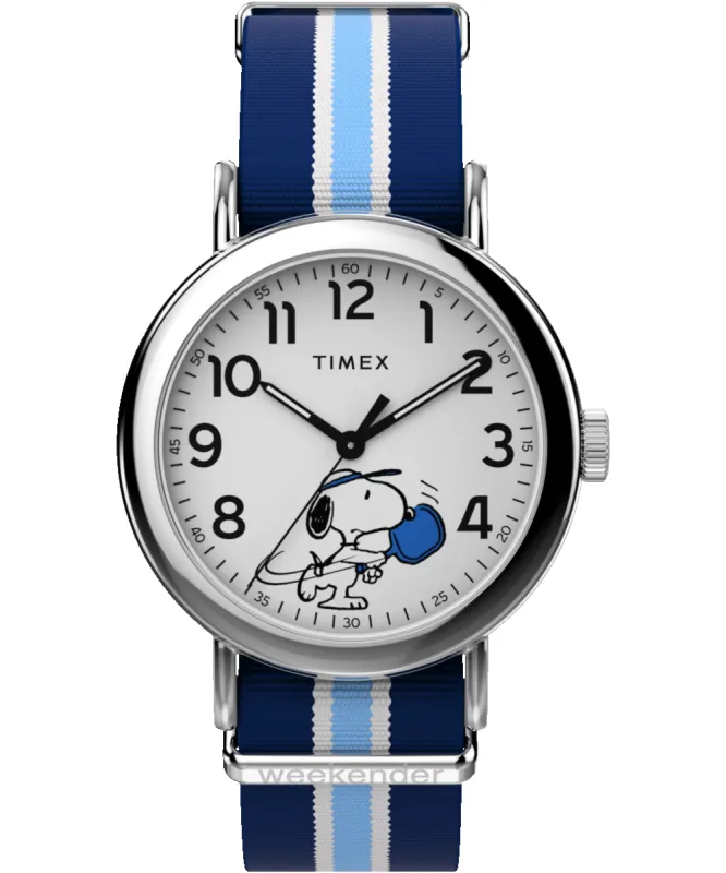 Peanuts® x Timex Weekender Pickleball 37mm Fabric Strap Watch made by Timex