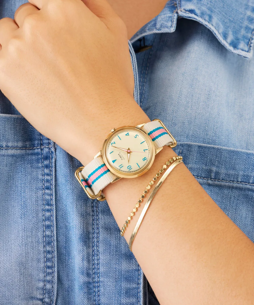 Marlin® 34mm Fabric Strap Watch sold by Timex product image thumbnail 2