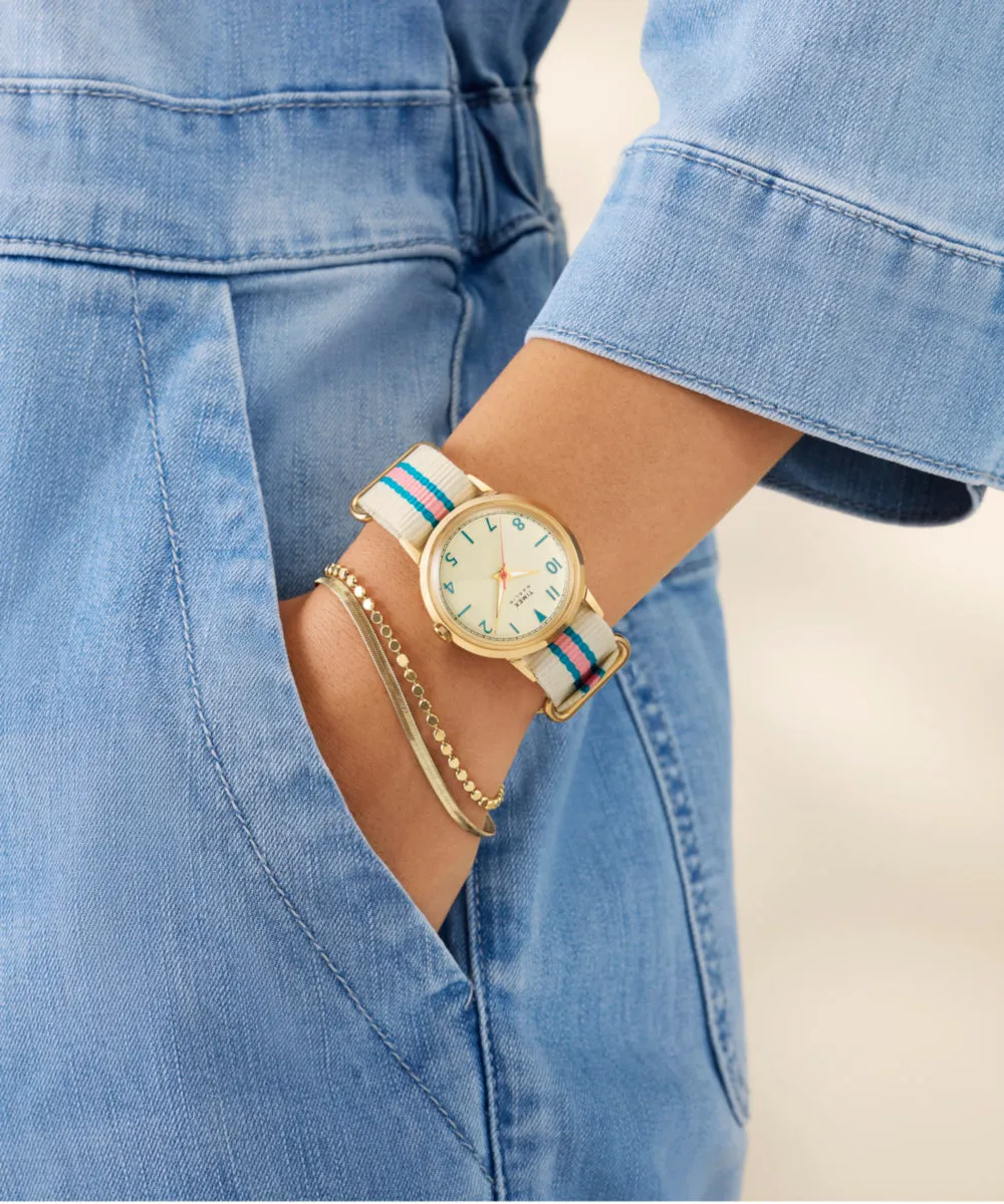 Marlin® 34mm Fabric Strap Watch sold by Timex product image thumbnail 3