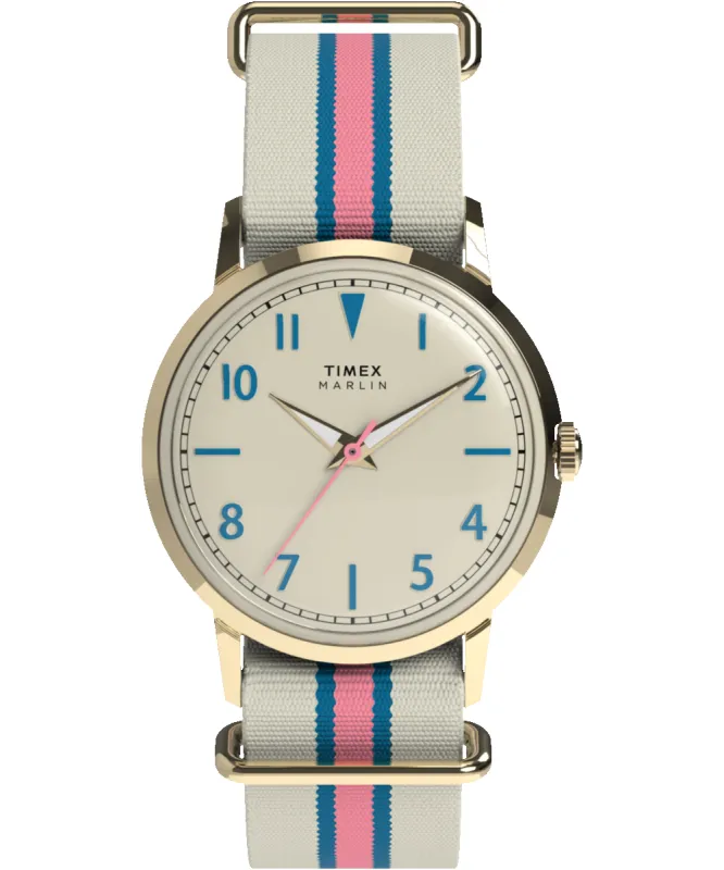Marlin® 34mm Fabric Strap Watch sold by Timex