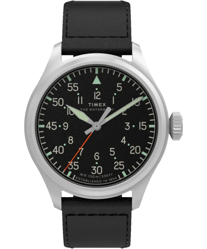 Waterbury Ace 41mm Leather Strap Watch sold by Timex