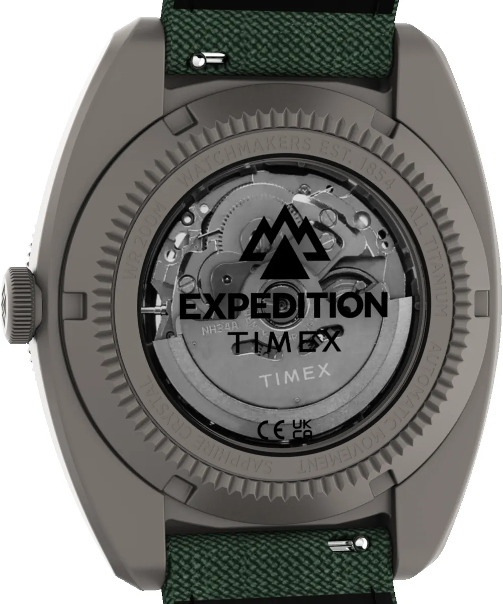 Expedition® Pioneer Titanium Automatic GMT 41mm Fabric Strap Watch sold by Timex product image thumbnail 5