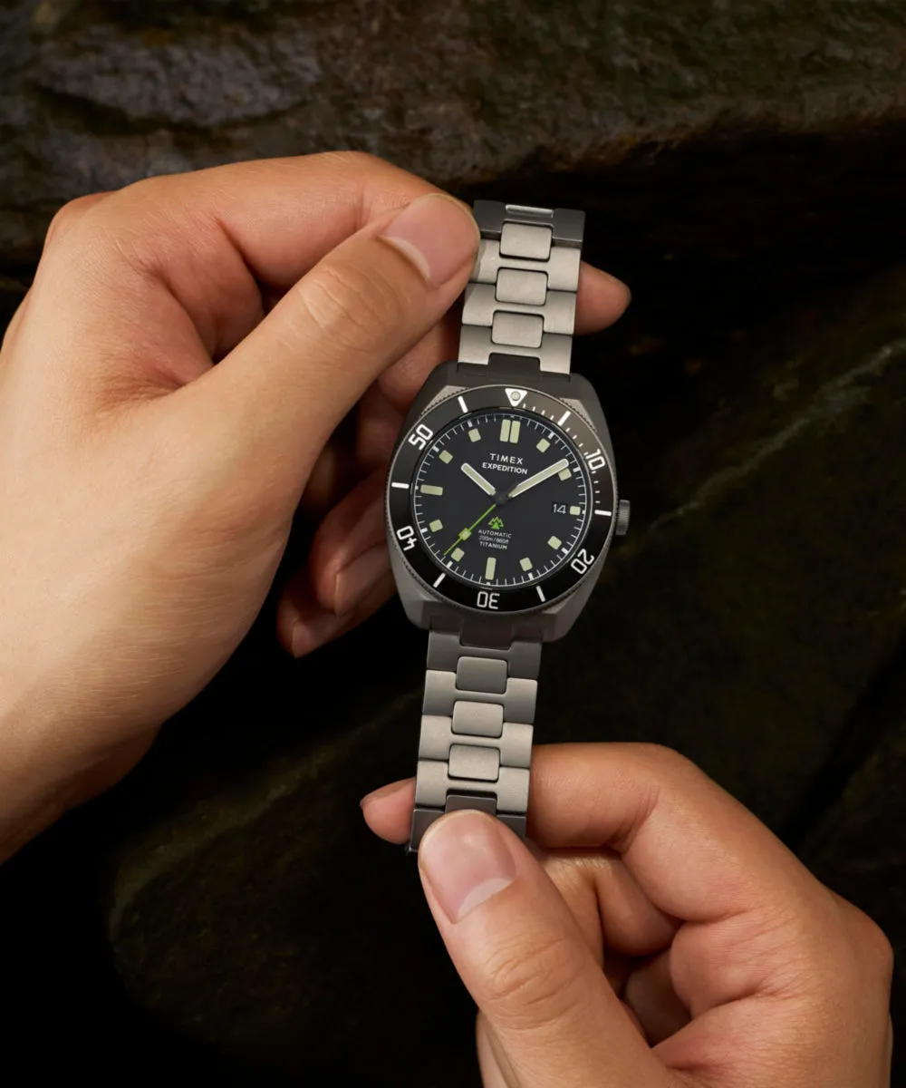 Expedition® Pioneer Titanium Automatic 41mm Bracelet Watch sold by Timex product image thumbnail 2
