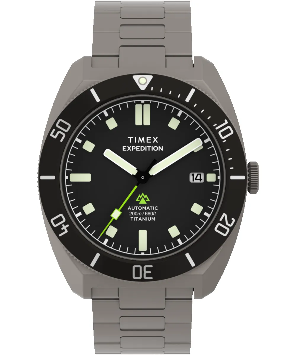 Expedition® Pioneer Titanium Automatic 41mm Bracelet Watch sold by Timex
