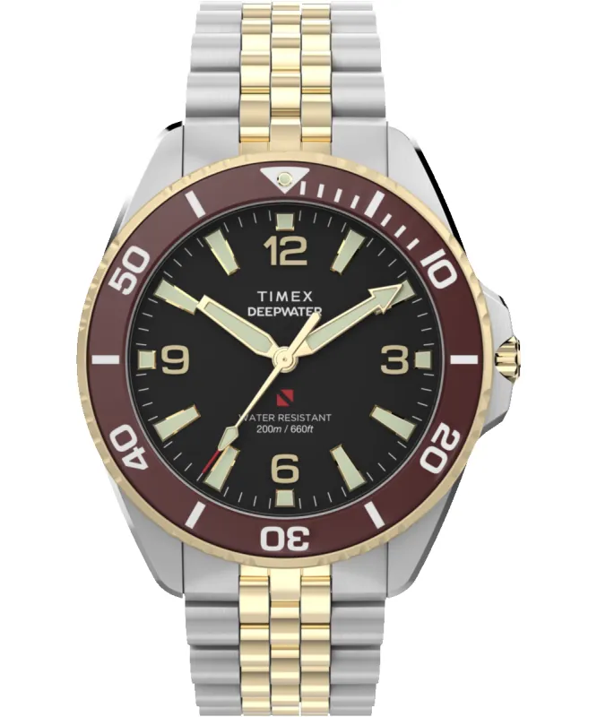 Deepwater Arctic 40.5mm Stainless Steel Bracelet Watch made by Timex