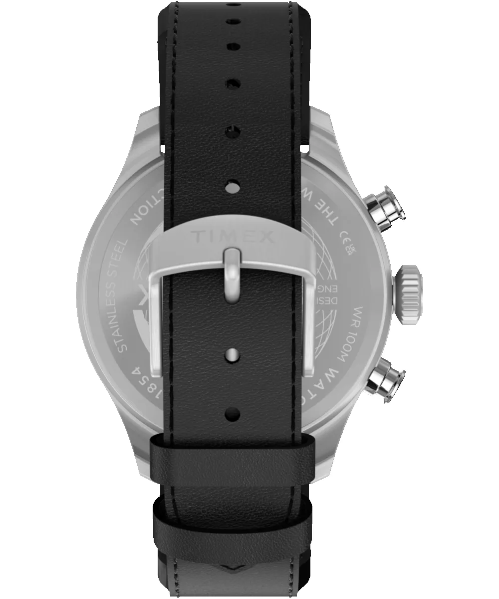Waterbury Ace Fly-Back Chronograph 43mm Leather Strap Watch sold by Timex product image thumbnail 4