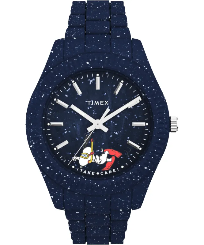 Peanuts® x Timex Legacy Ocean 42mm Recycled Bracelet Watch made by Timex
