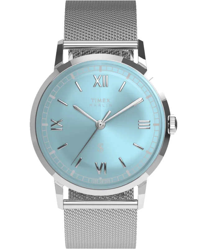 Todd Snyder x Timex Marlin® Mesh 34mm Stainless Steel Bracelet Watch made by Timex