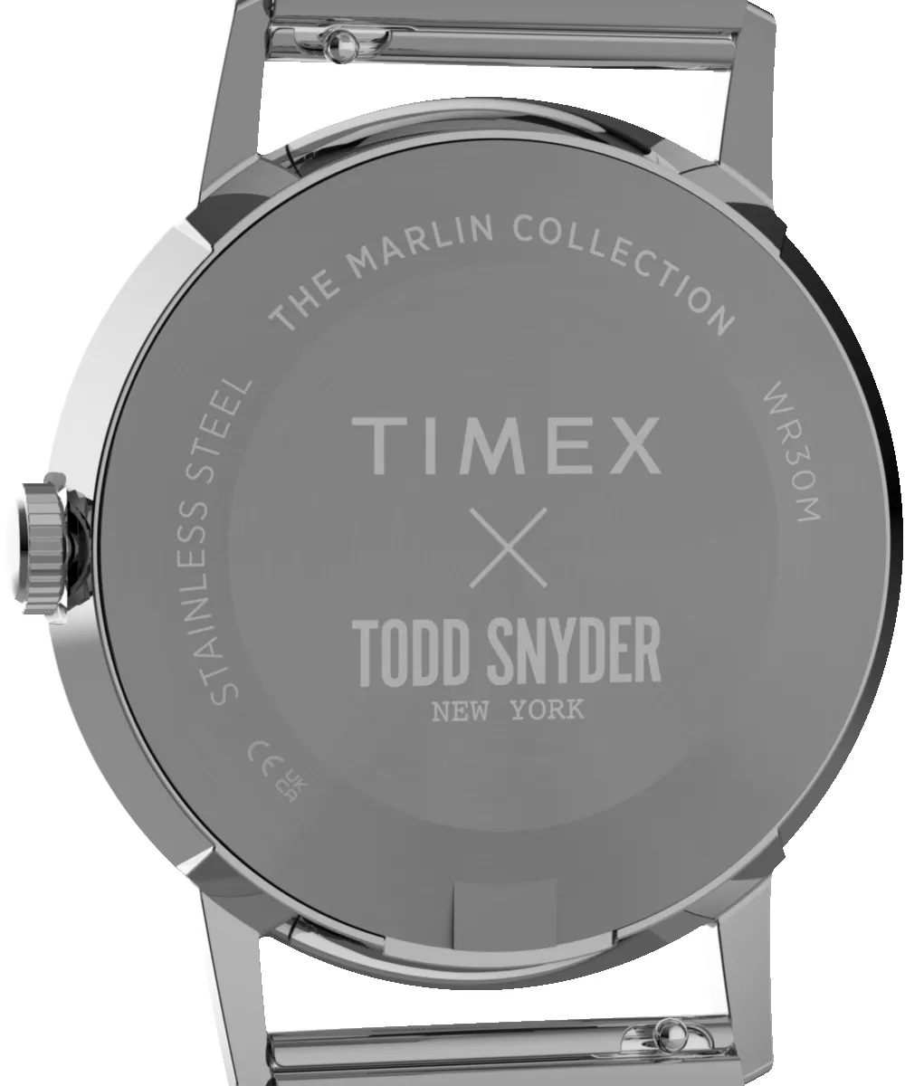 Todd Snyder x Timex Marlin® Mesh 34mm Stainless Steel Bracelet Watch sold by Timex product image thumbnail 4