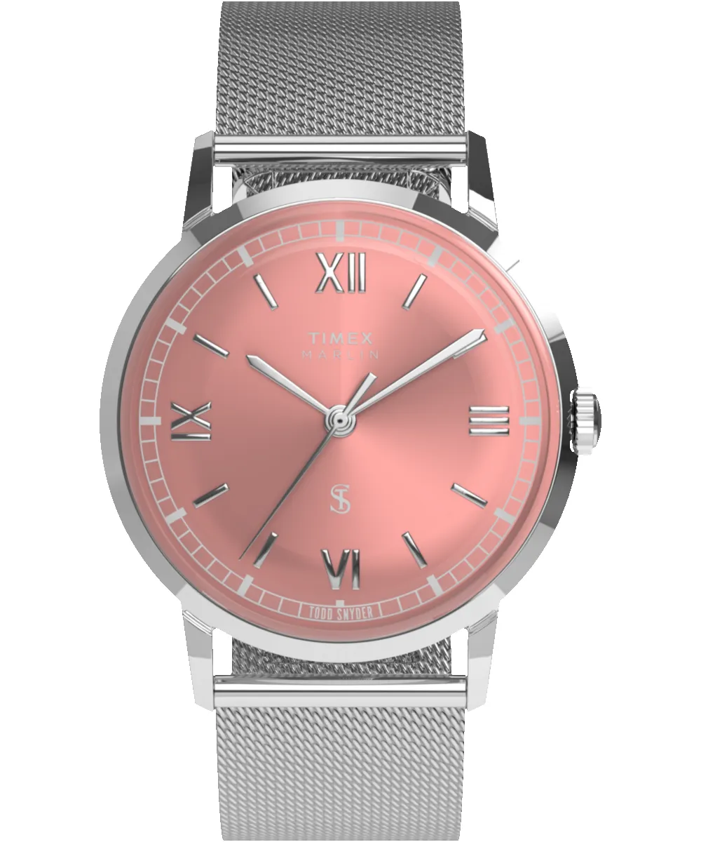 Todd Snyder x Timex Marlin® Mesh 34mm Stainless Steel Bracelet Watch sold by Timex