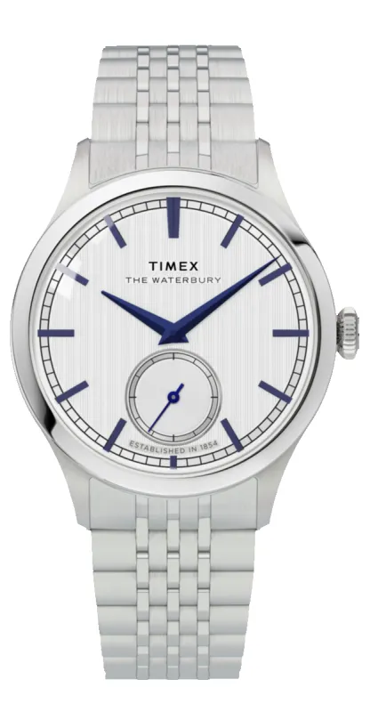 Waterbury Classic 39mm Stainless Steel Bracelet Watch made by Timex