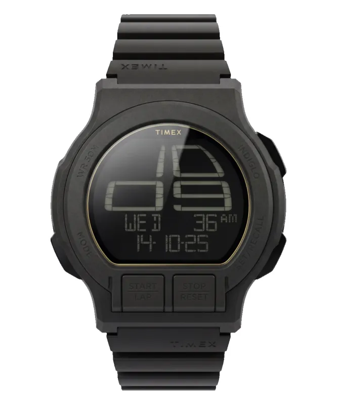 Retroware Digital 46mm Resin Strap Watch made by Timex