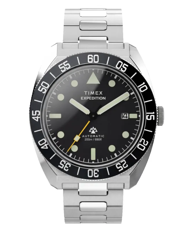 Expedition® Pioneer Automatic 41mm Stainless Steel Bracelet Watch made by Timex