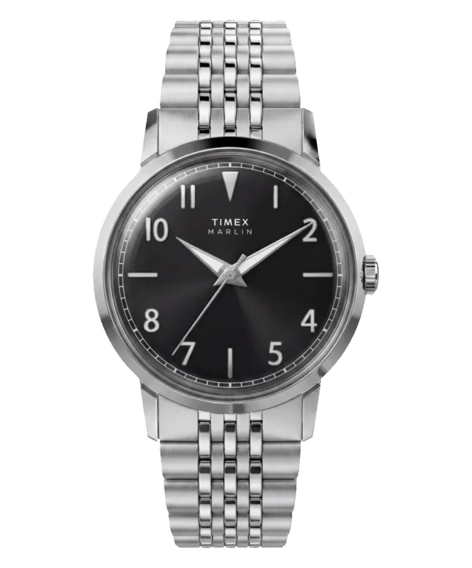 Marlin® Quartz 34mm Stainless Steel Bracelet Watch made by Timex