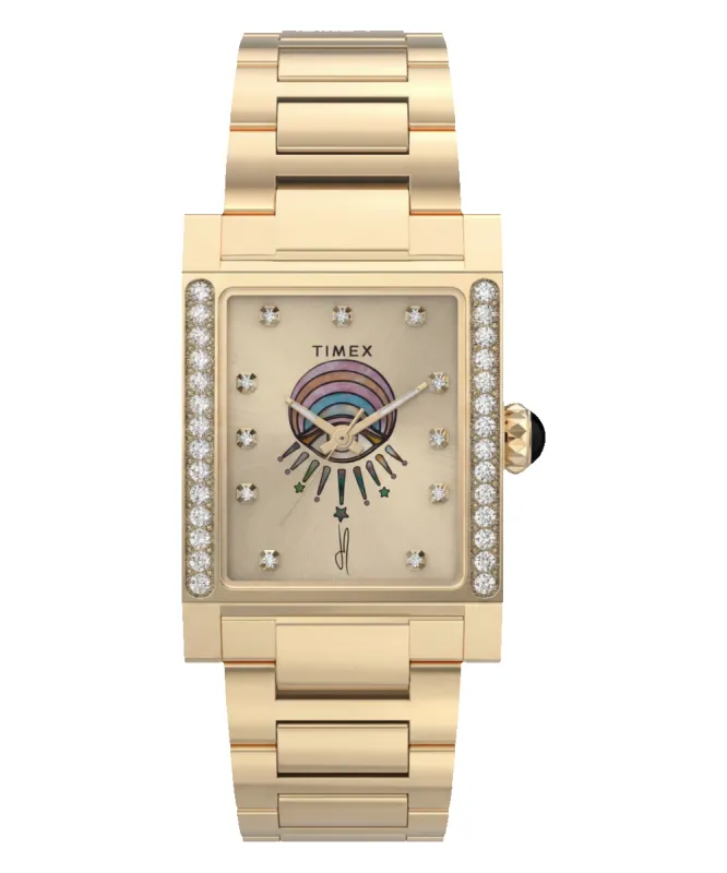 Timex x Jacquie Aiche Éclat 24mm Stainless Steel Bracelet Watch made by Timex