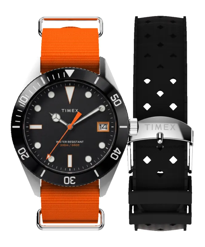 Bespoke Post x Timex Heritage 66 40mm Fabric Strap Watch Gift Set made by Timex