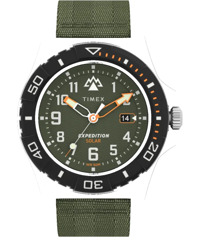 Expedition North® Freedive Ocean 46mm Recycled Fabric Strap Watch sold by Timex