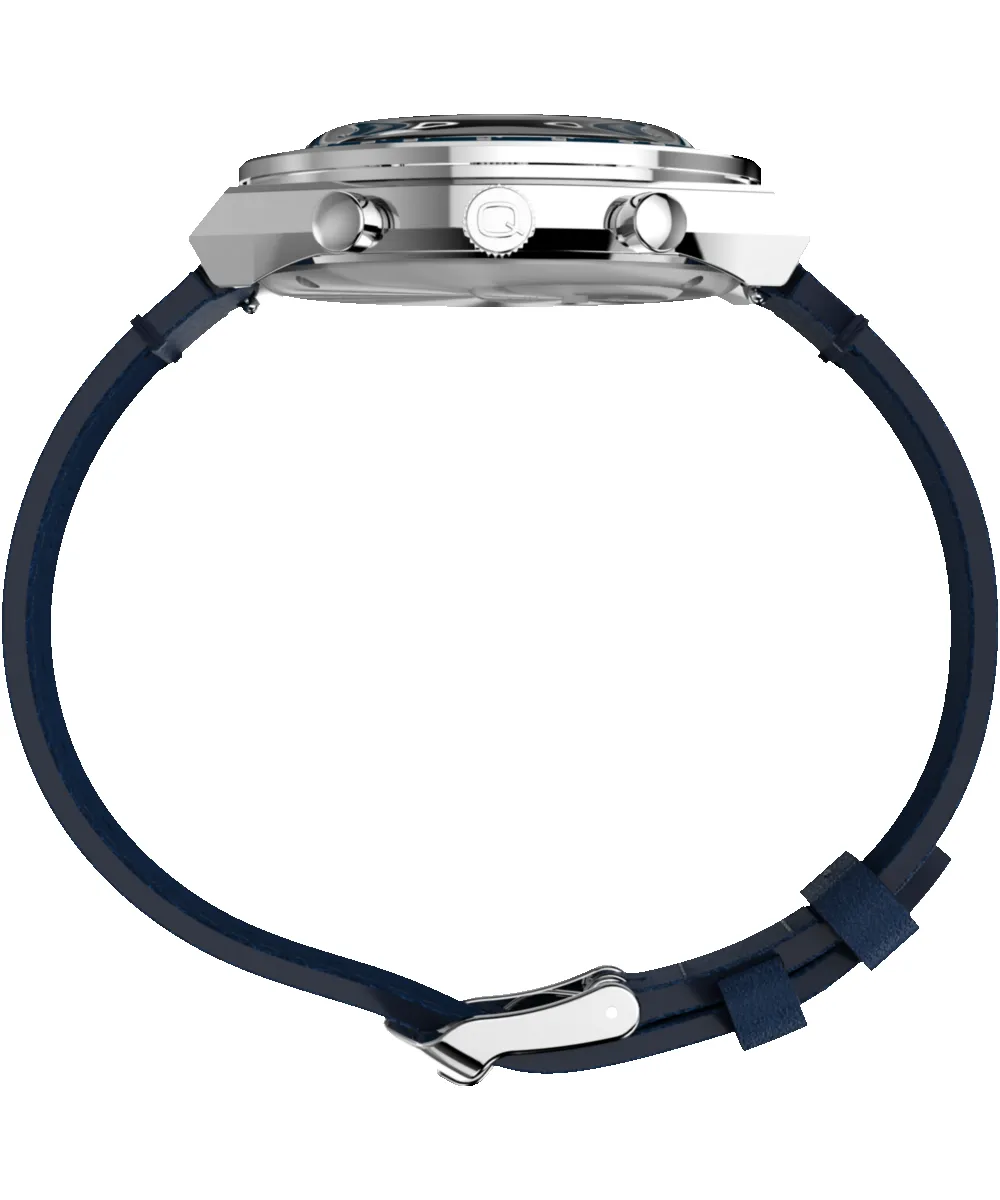 Q Timex Chronograph 40mm Leather Strap Watch sold by Timex product image thumbnail 3