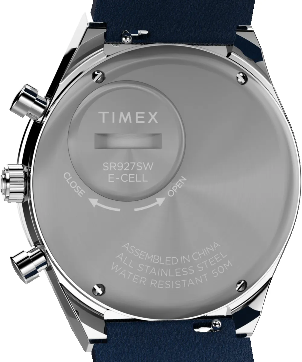 Q Timex Chronograph 40mm Leather Strap Watch sold by Timex product image thumbnail 5