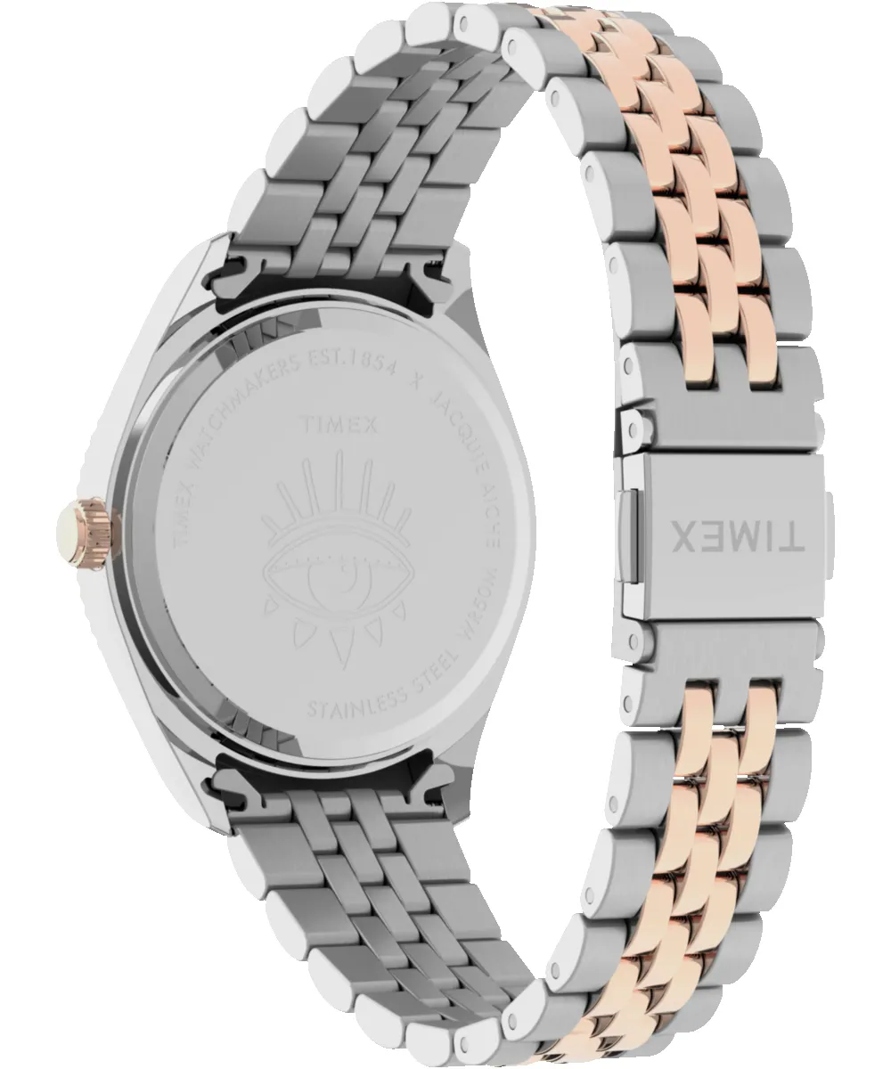 Timex Legacy x Jacquie Aiche Pink Sunray Dial with Tribe Eye 36mm Stainless Steel Bracelet Watch sold by Timex product image thumbnail 5