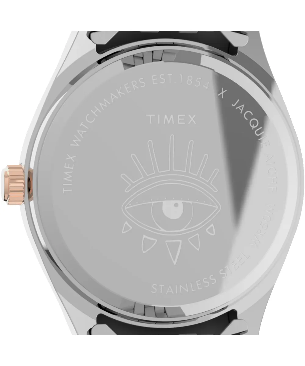 Timex Legacy x Jacquie Aiche Pink Sunray Dial with Tribe Eye 36mm Stainless Steel Bracelet Watch sold by Timex product image thumbnail 4