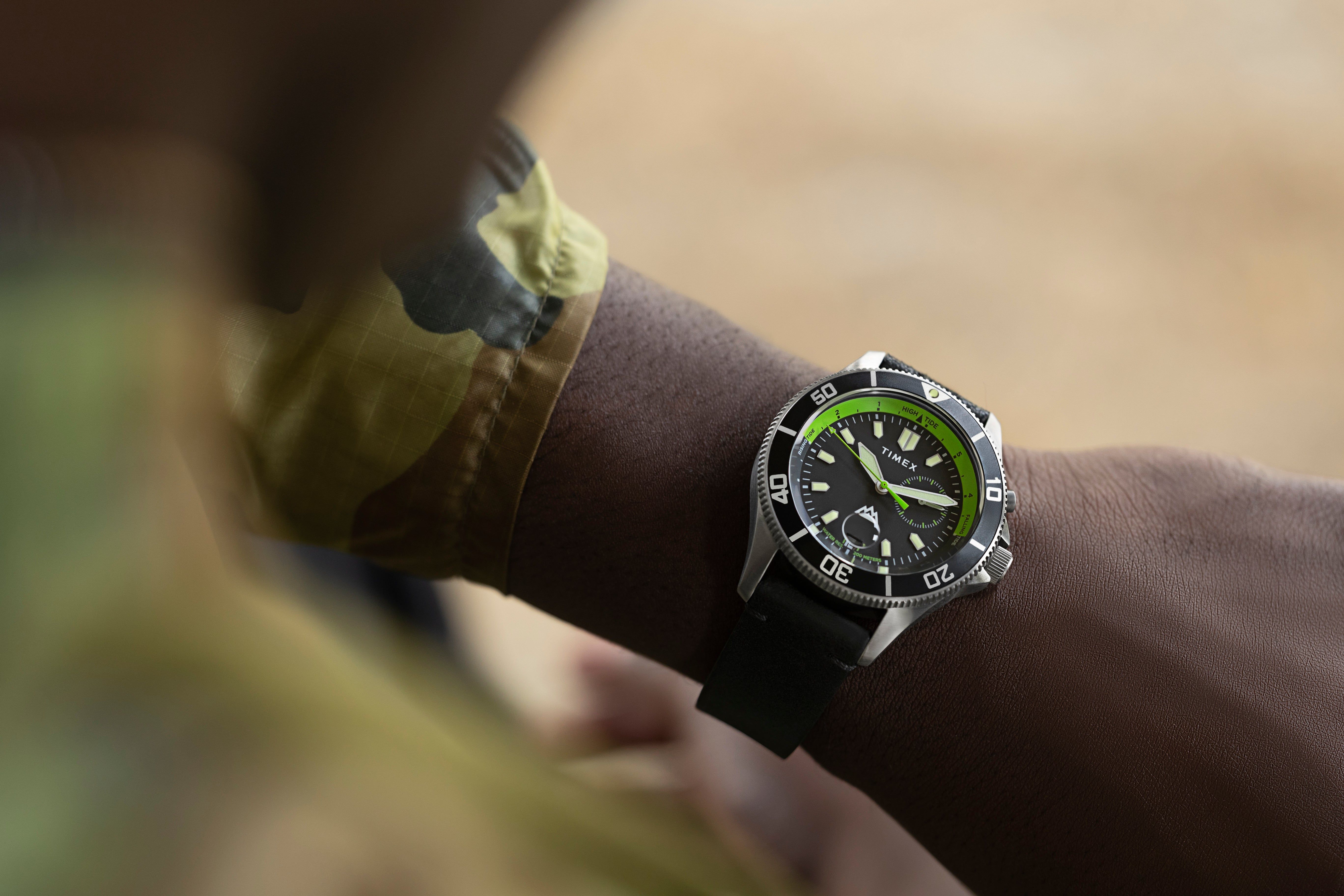 Expedition North® Slack Tide 41mm Waxed Leather Strap Watch sold by Timex product image thumbnail 2