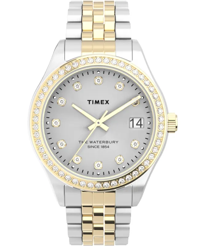 Waterbury Traditional 34mm Stainless Steel Bracelet Watch sold by Timex