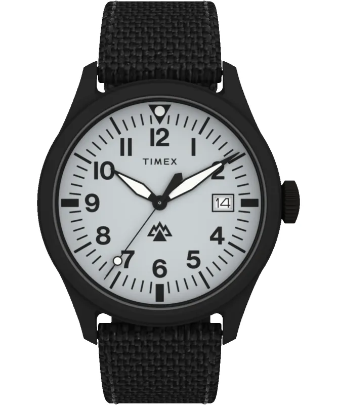 Expedition North® Traprock 43mm Recycled Fabric Strap Watch sold by Timex
