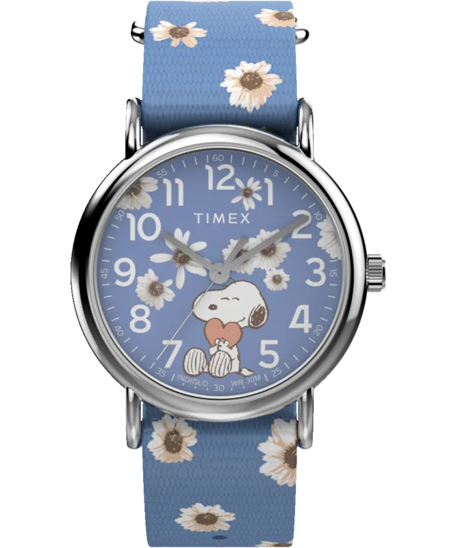 Timex x Peanuts Floral 38mm Fabric Strap Watch sold by Timex