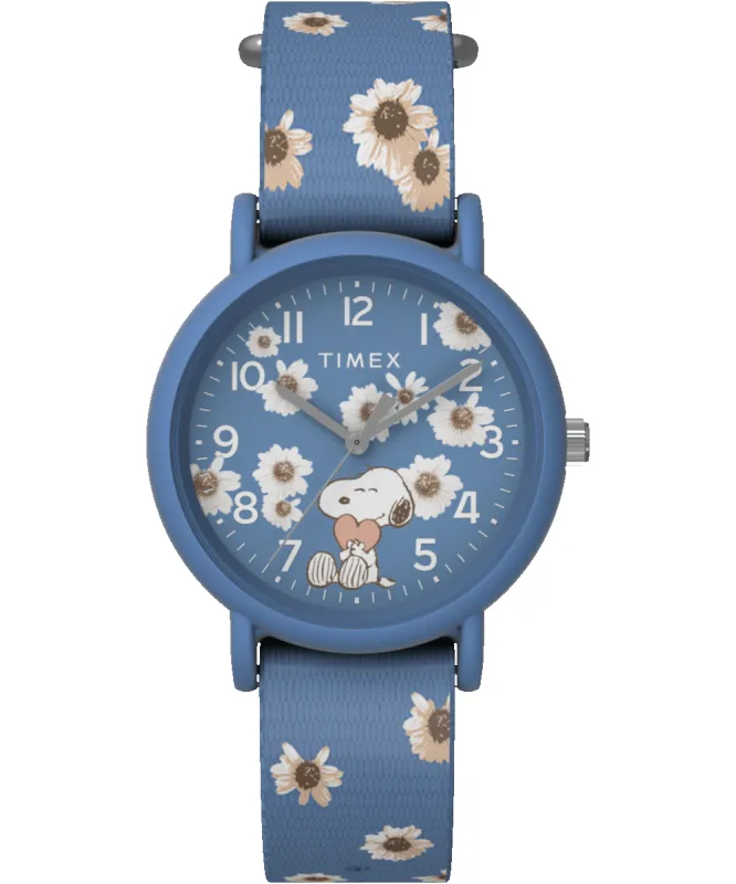 Timex x Peanuts Floral 34mm Fabric Strap Watch sold by Timex