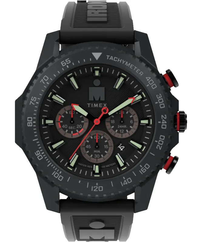 TIMEX® IRONMAN® Adrenaline Chronograph 48mm PU Strap Watch sold by Timex