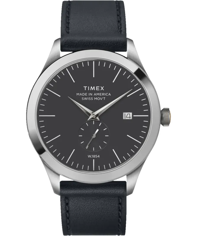 American Documents® 41mm Leather Strap Watch sold by Timex
