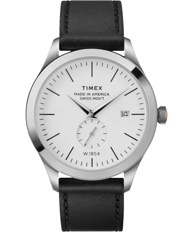 American Documents® 41mm Leather Strap Watch sold by Timex