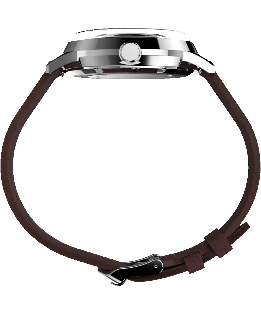 Marlin® Automatic 40mm Leather Strap Watch sold by Timex product image thumbnail 2