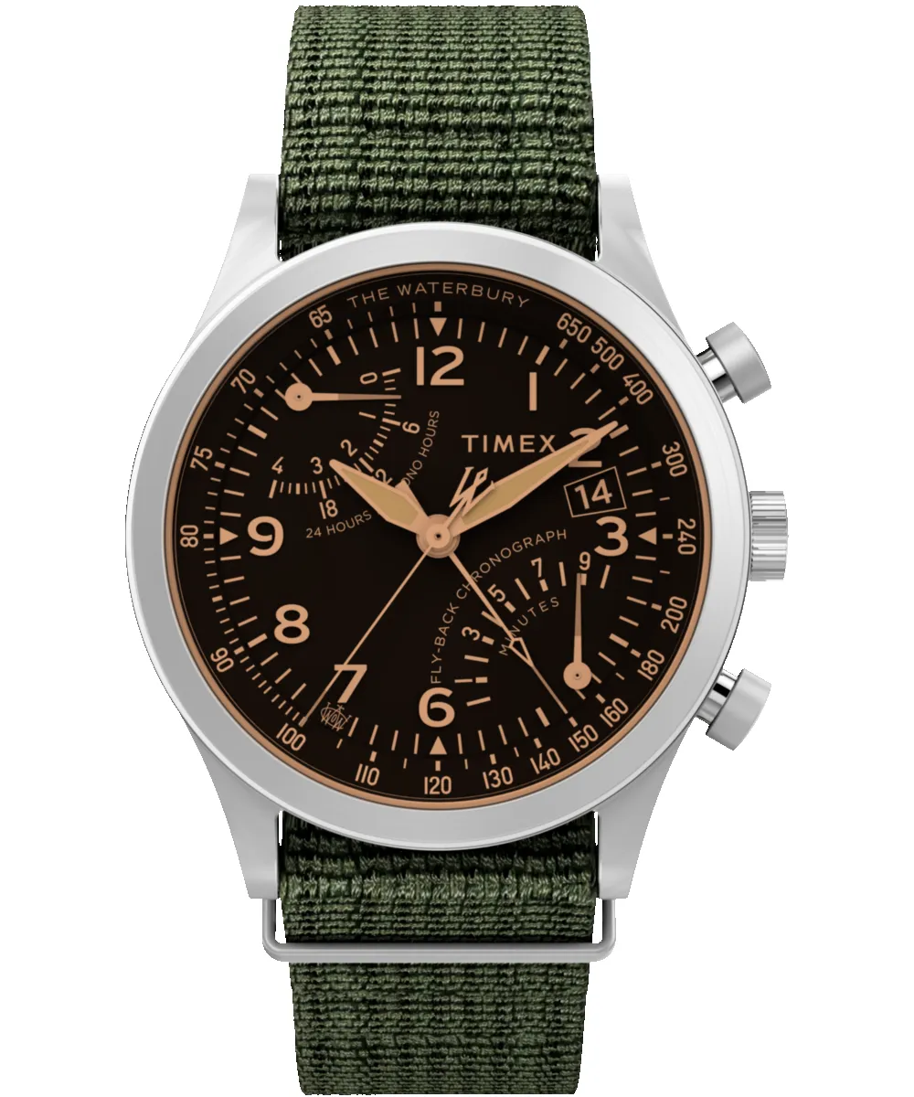 Fly Back Chronograph Watch Waterbury Traditional Chronograph Timex