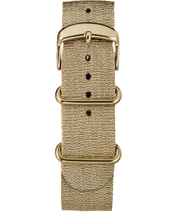 20mm Metallic Woven Fabric Slip-Thru Strap sold by Timex