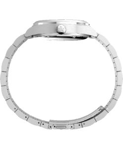 Waterbury Traditional Day Date 39mm Stainless Steel Bracelet Watch sold by Timex