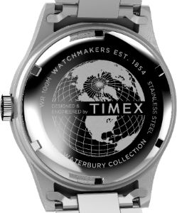 Waterbury Traditional Day Date 39mm Stainless Steel Bracelet Watch sold by Timex
